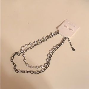 Never worn DYLAN stacked choker with chain